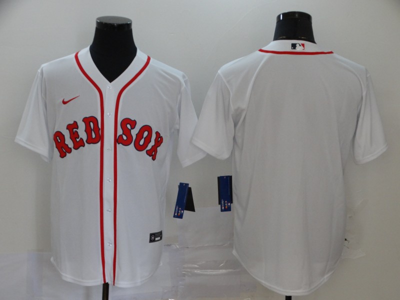 Men Boston Red Sox blank White Nike Game MLB Jerseys